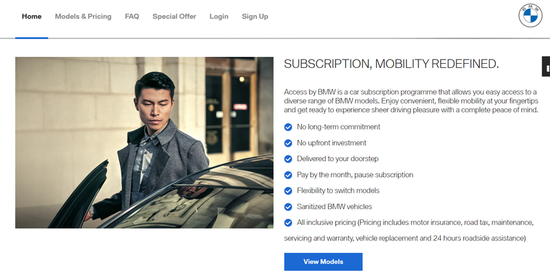 BMW subscription service